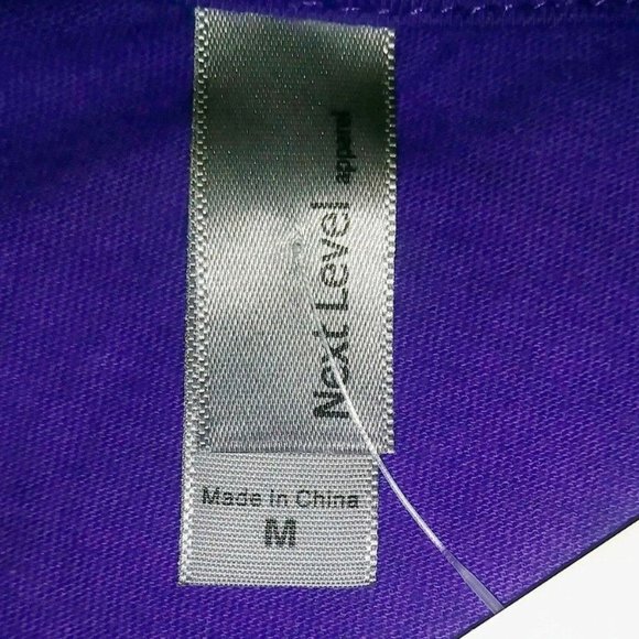 Next Level "The Bronx Keeps Creatin It" Medium Purple Women's V-Neck T-Shirt - Picture 9 of 9